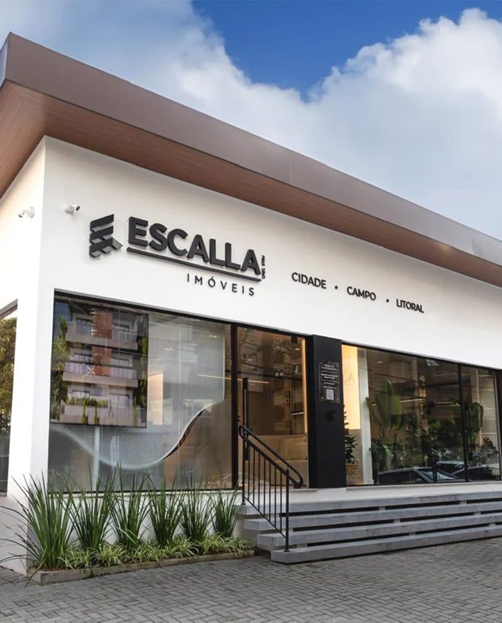 Fachada da Escalla Imóveis em Joinville